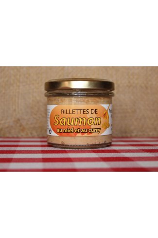 Rillettes de saumon au miel et curry