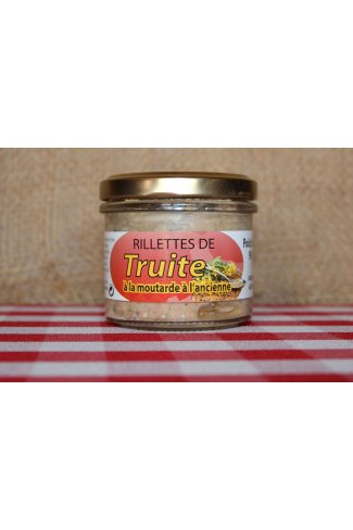 Rillettes de truite  la moutarde  l'ancienne