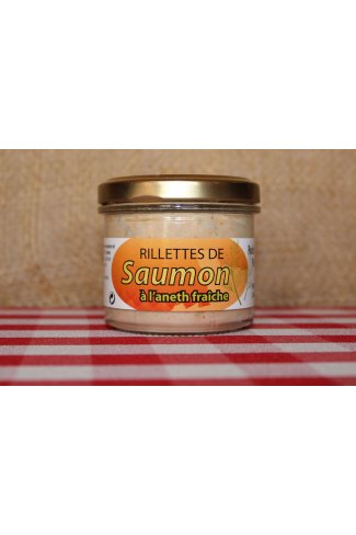 Salmon rillettes with fresh dill
