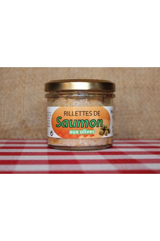Salmon rillettes with olives