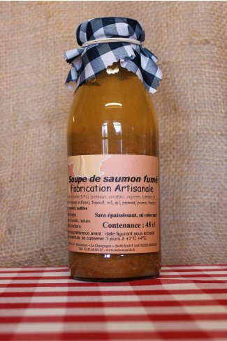 Soupe de saumon fum