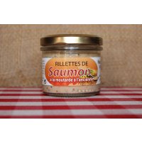 Rillettes de saumon  la moutarde  l'ancienne