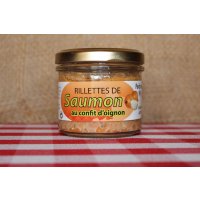 Rillettes de saumon au confit d'oignon